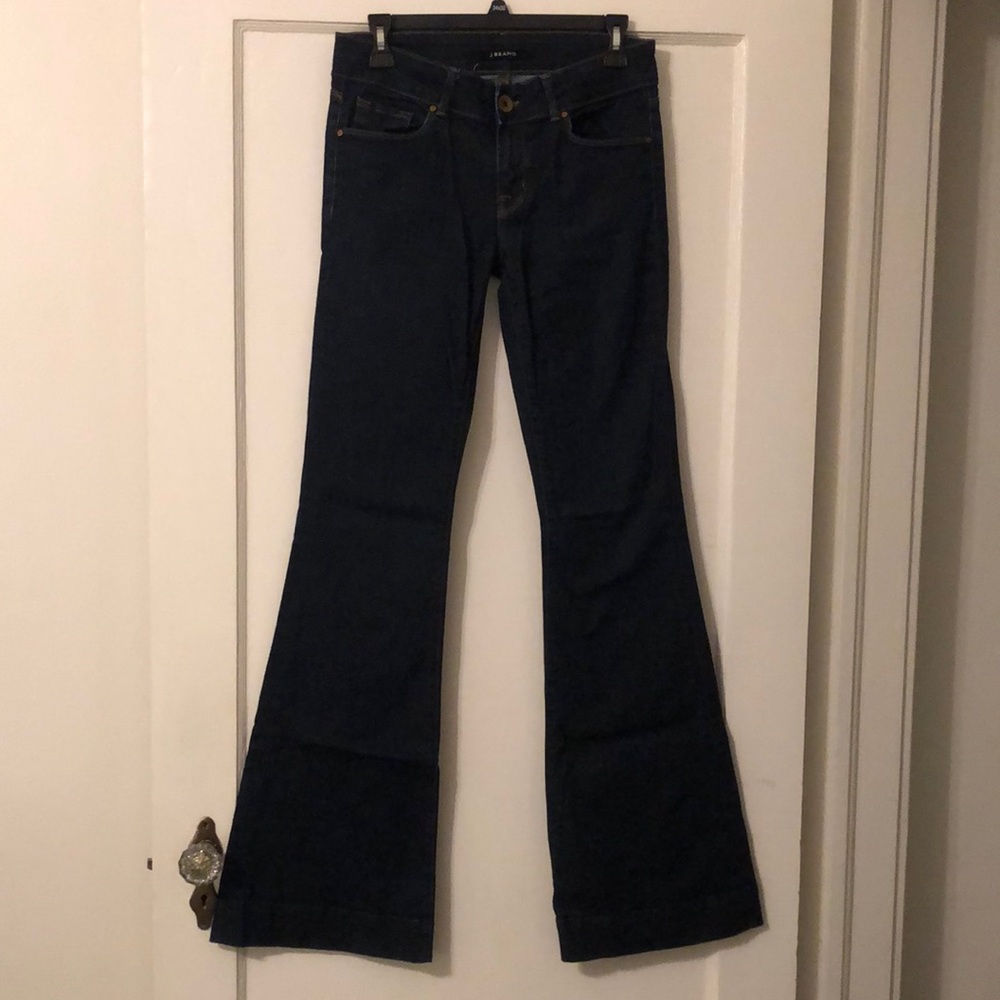 J Brand Lovestory Low Rise Boot Cut Flare Jeans